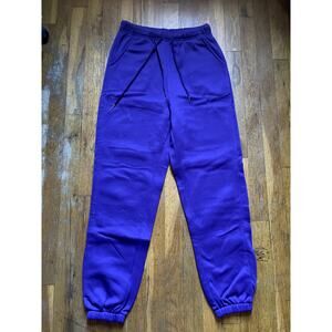LADIES DRAWSTRING, JOGGER STYLE SWEAT PANTS-SLIGHT STRETCH-BNWOT-PURPL